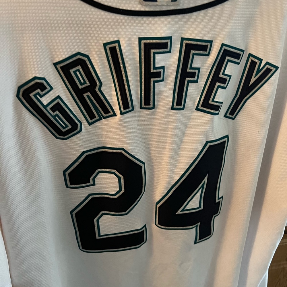 Majestic White Jersey with Black Accents